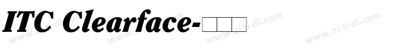 ITC Clearface字体转换
